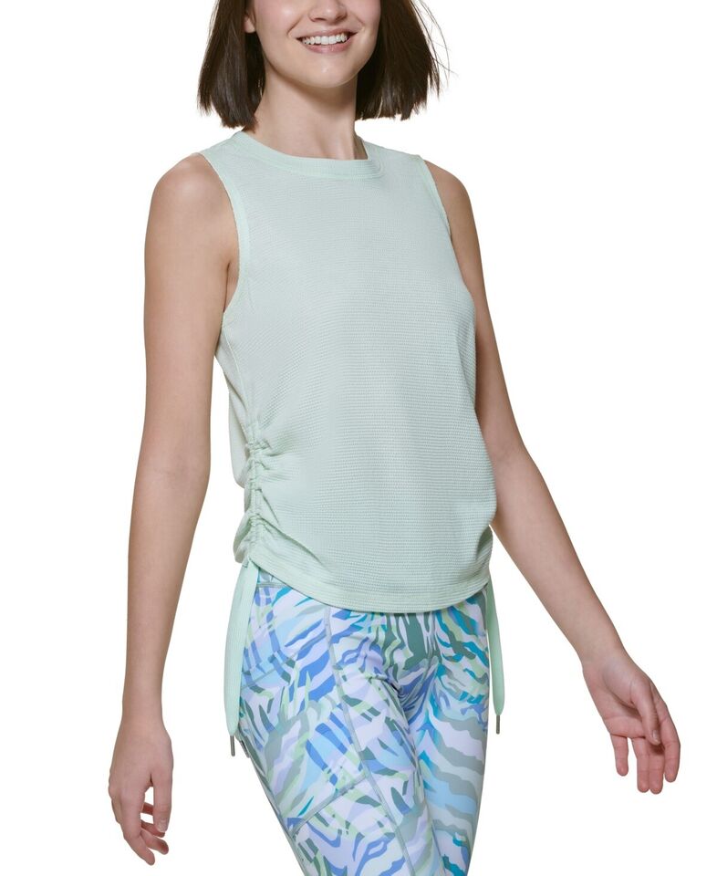 CALVIN KLEIN PERFORMANCE Women's Ruched Side-Tie Tank Top XS NEW $40 PF2T3937 -