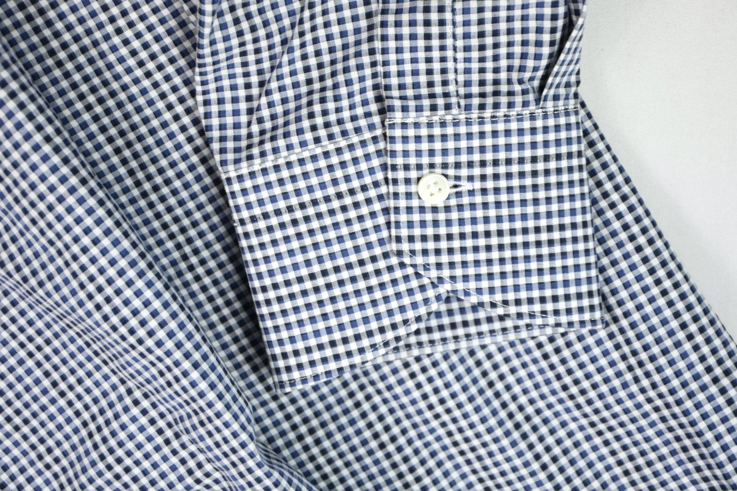 Canali 1934 Mens Check Cotton Shirt Size 17.5 /44 New