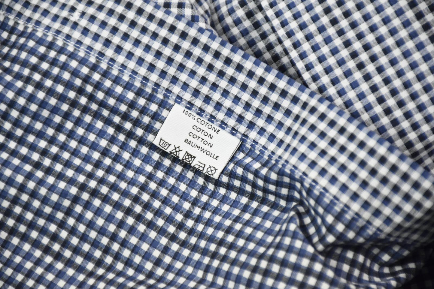 Canali 1934 Mens Check Cotton Shirt Size 17.5 /44 New