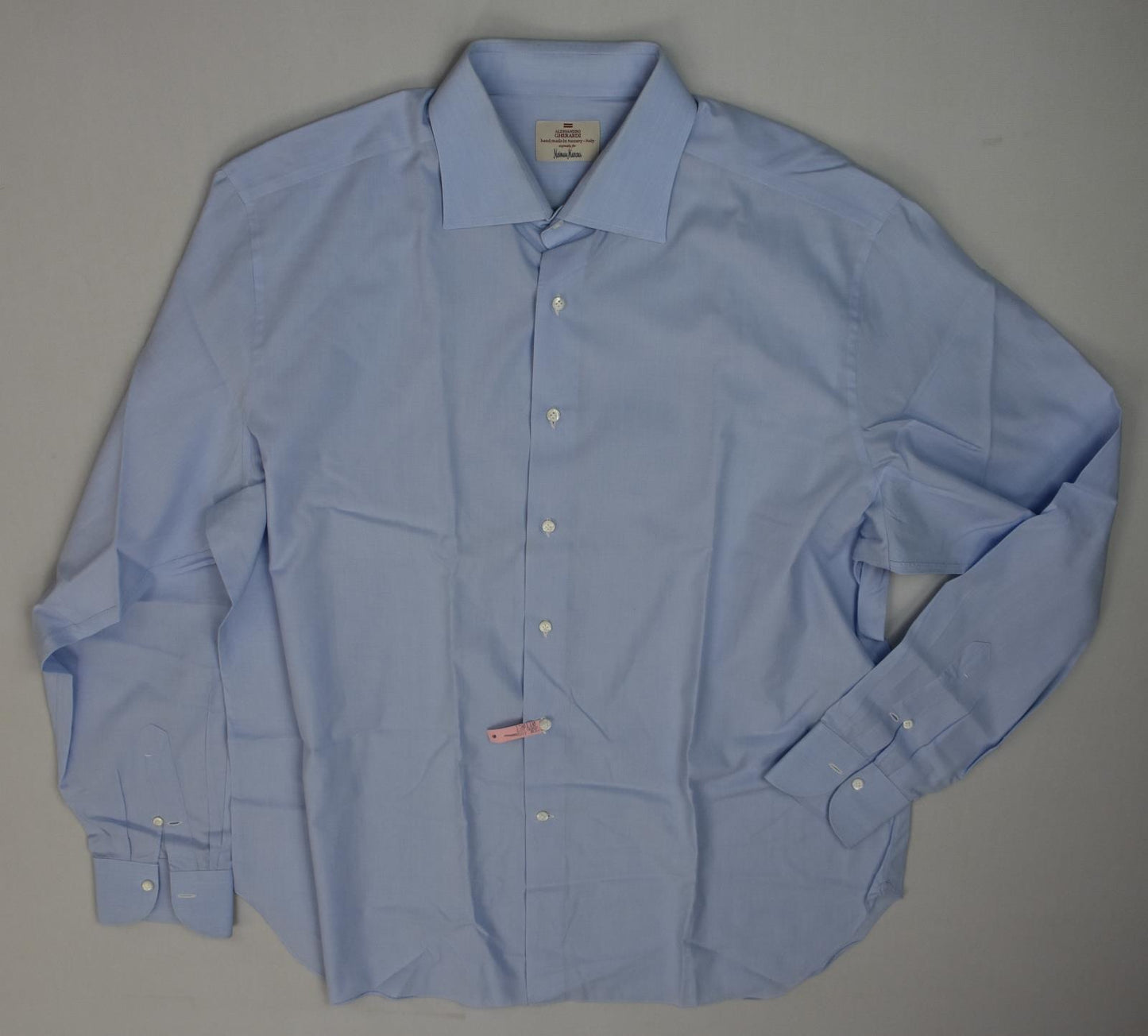 Alessandro Gherardi Men's Blue Dress Shirt 18 Mint