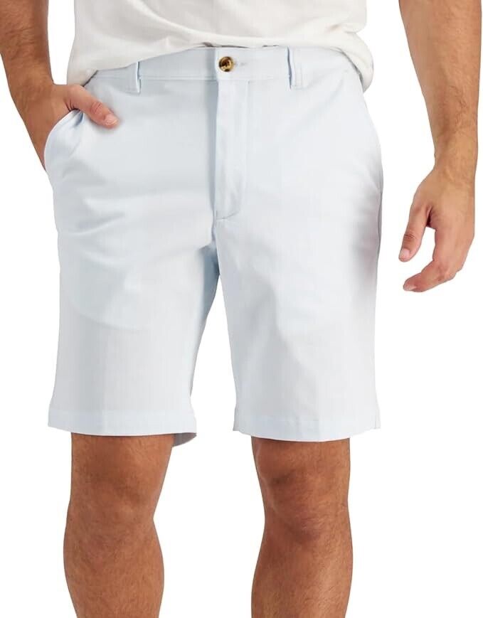 Club Room Men's Regular Fit 9" 4 Way Stretch Shorts 40 NEW $55 100050909MN