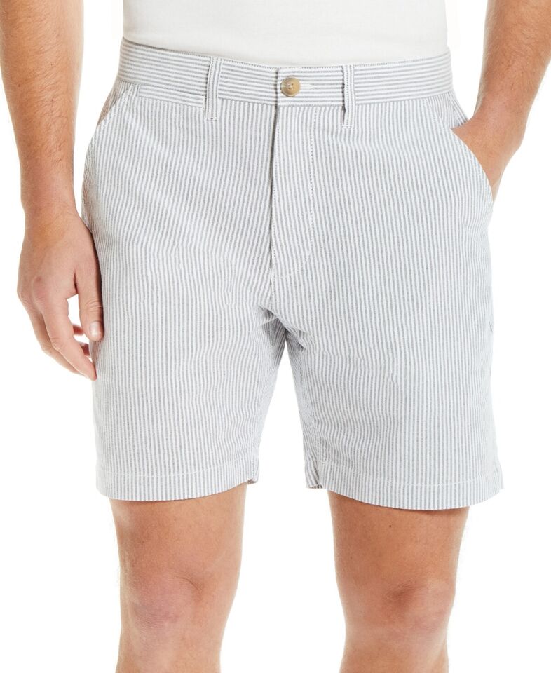 Weatherproof Vintage Men's Blue White 7" Shorts 38 NEW $60  S2321090ME