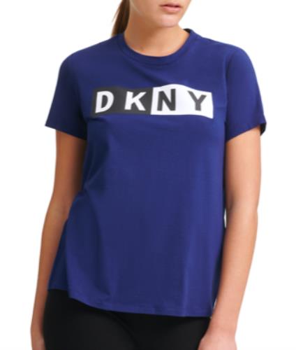 DKNY Sport Women's Navy LOGO T-shirt M NEW $39  DP8T5894