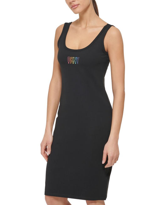 DKNY Sport Women's Black Pride Logo Tank Dress XL NEW $60  DP2D4604