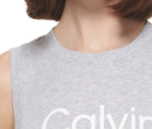 Calvin Klein Performance Womens Muscle Tank Gray XL NEW $40 PF2T2004