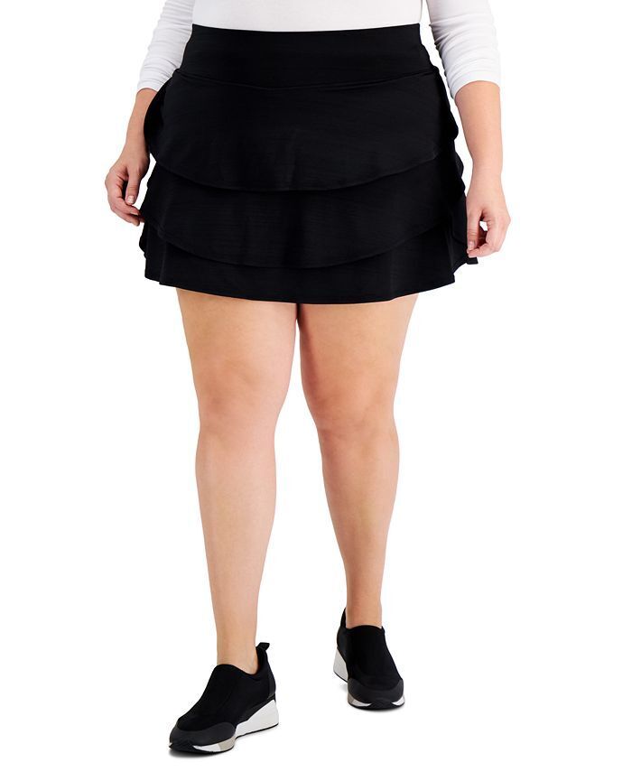 Ideology Women's Ruffled Skort Plus Size 2X NEW $30 100128989WN