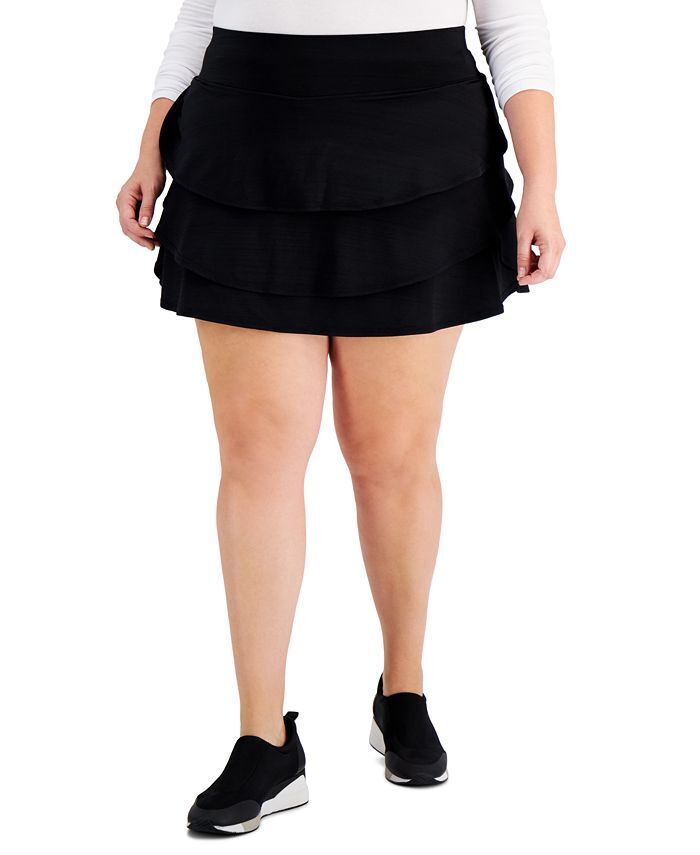 Ideology Women's Ruffled Skort Plus Size 3X NEW $30 100128989WN