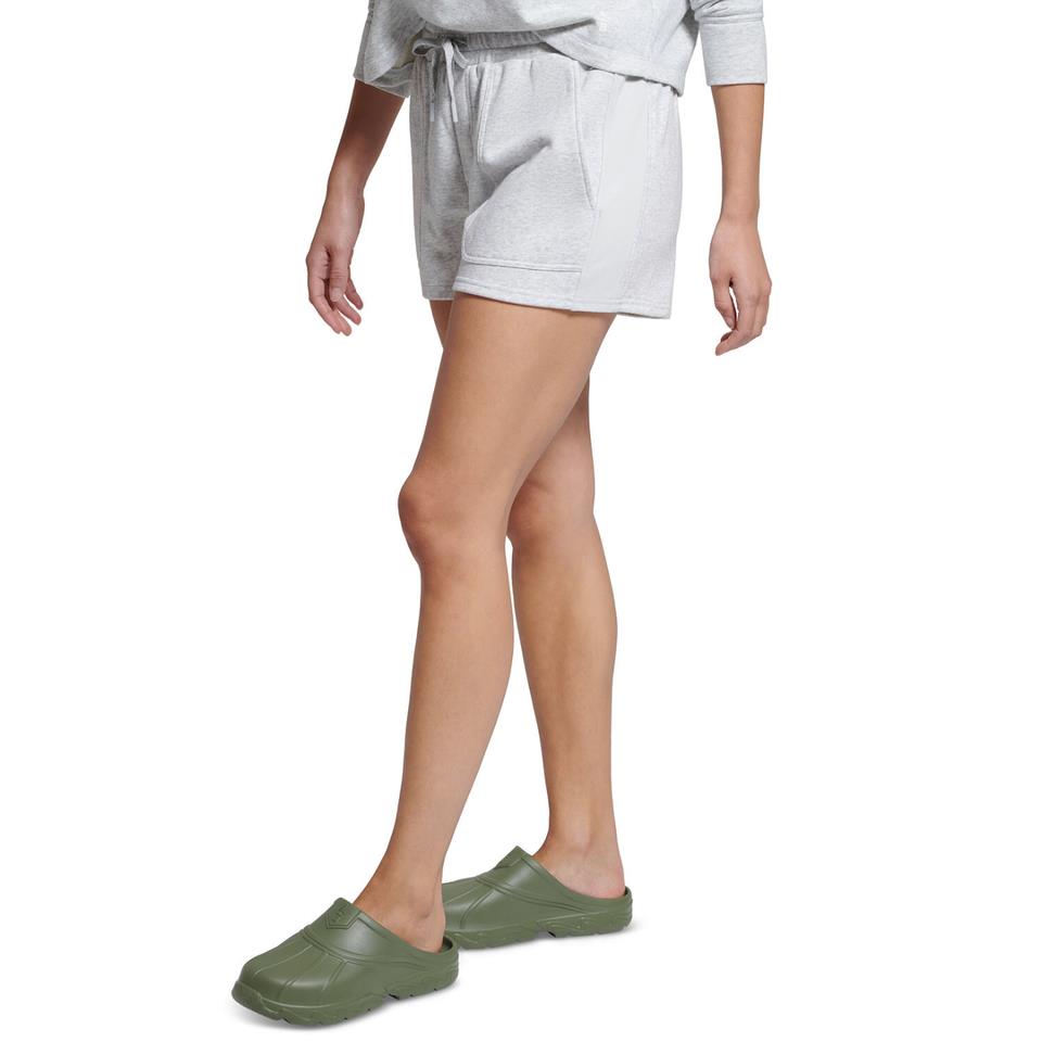 Bass Outdoor Womens Knit Drawstring Deep Pocket Shorts Gray M NEW $40  BA32S541