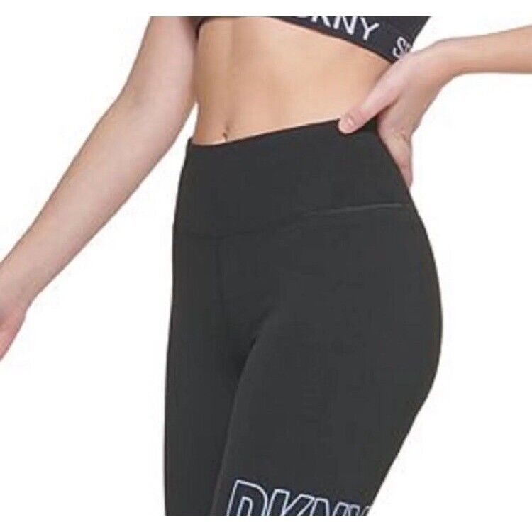 DKNY Women's High Waist Bike Shorts Black XS NEW $50  DP2S4936