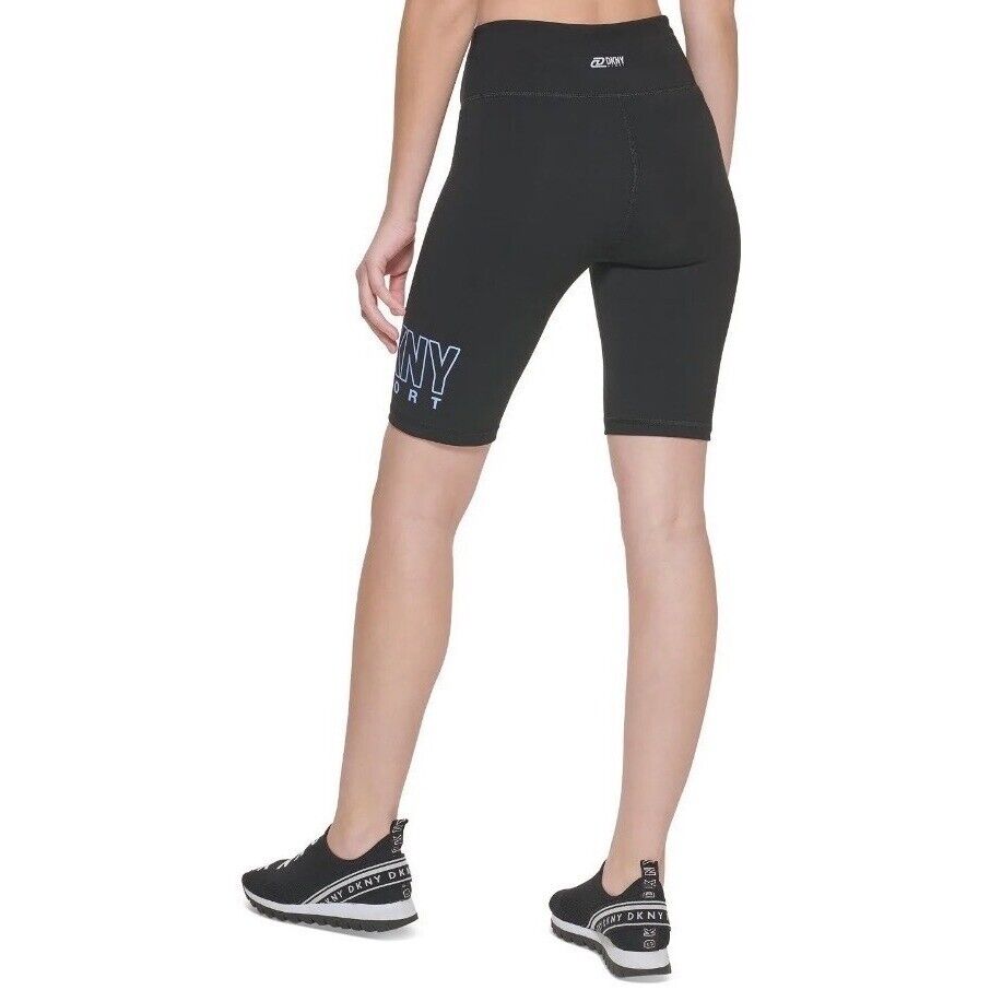 DKNY Women's High Waist Bike Shorts Black XS NEW $50  DP2S4936