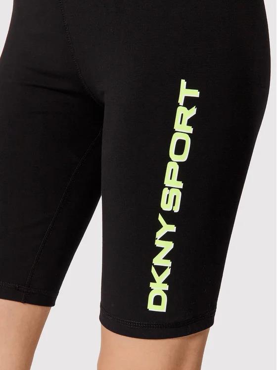 DKNY Sports Logo Biker Shorts Women's High Waist Stretch XS NEW $50 DP1S4915