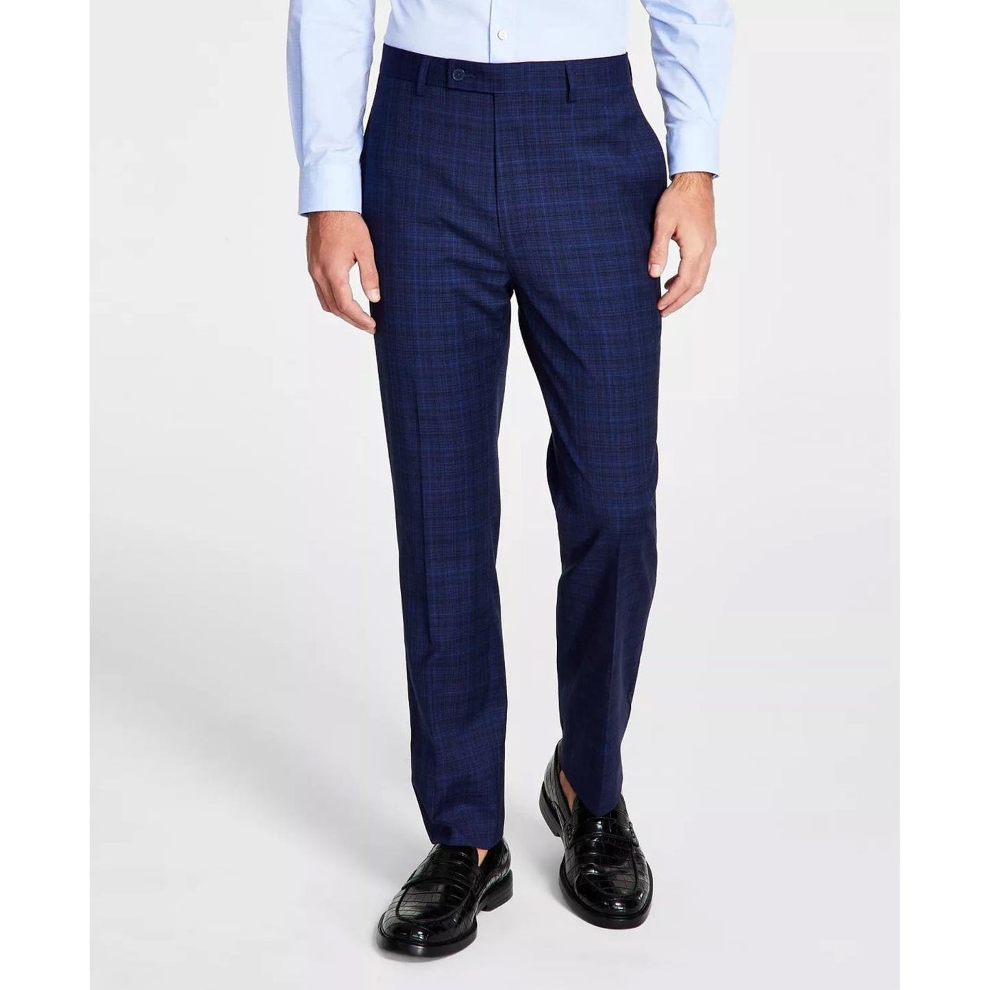 Calvin Klein Mens Slim Fit Plaid Suit Pants 34 X 32 NEW $95  JMROPJSY0871