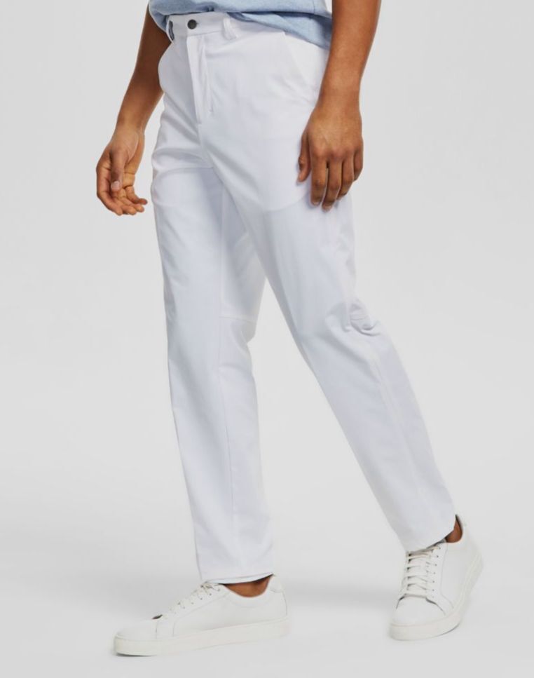 Calvin Klein Mens White Slim Tech Performance Pants 34 X 34 NEW $95 JETTPS9W0102