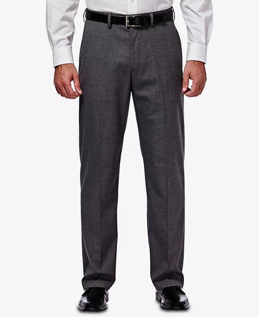 Haggar JMH Men Premium Stretch Classic Fit Flat Front Pant 36 X 29 NEW HY00182