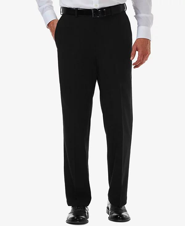 Haggar Men Cool 18 Pro Straight Fit Flat Front Dress Pants 32X34 NEW $70 HC00285