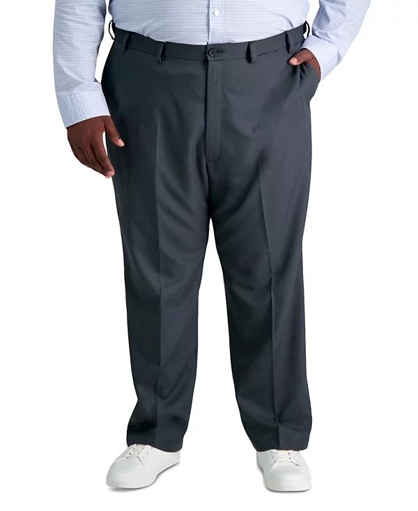 Haggar Big&Tall Cool 18 Classic-Fit Flat Front Stretch Pants 46 X 30 NEW HC90236