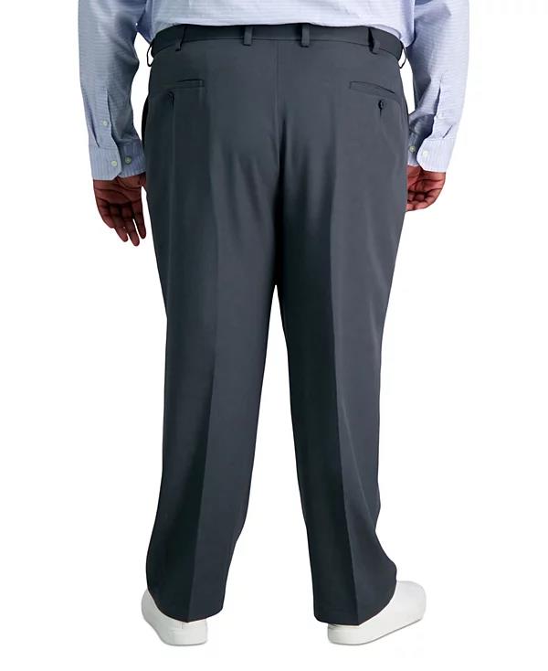 Haggar Big&Tall Cool 18 Classic-Fit Flat Front Stretch Pants 46 X 30 NEW HC90236