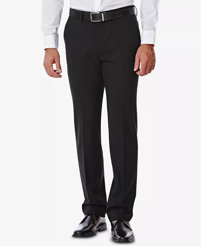 J.M. Haggar Suit Pants Slim 4Way Stretch Flat Front 33 X 30 NEW $100 HY70295