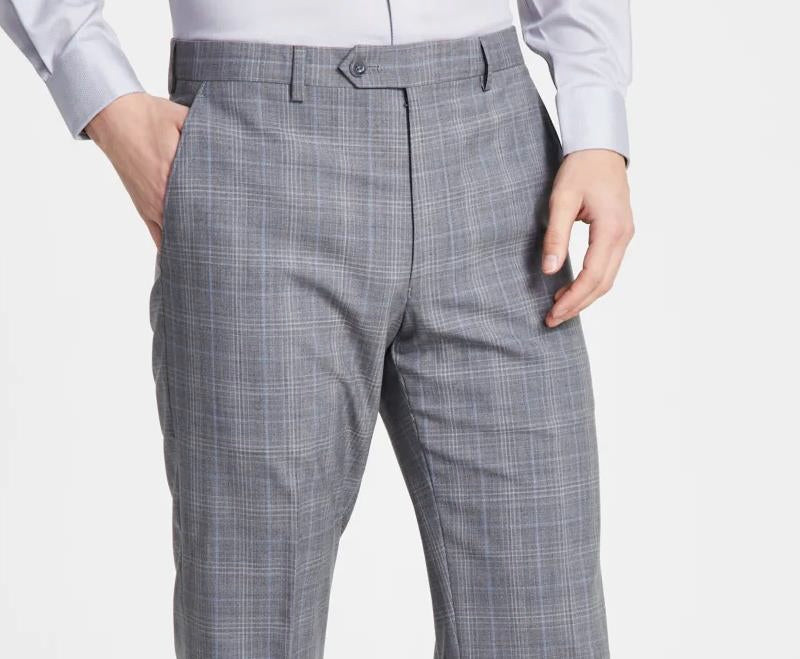 MIchael Kors Men Wool Blend Plaid Suit Dress Pants 34 x 32 New $190 MCHUPX0Z0100