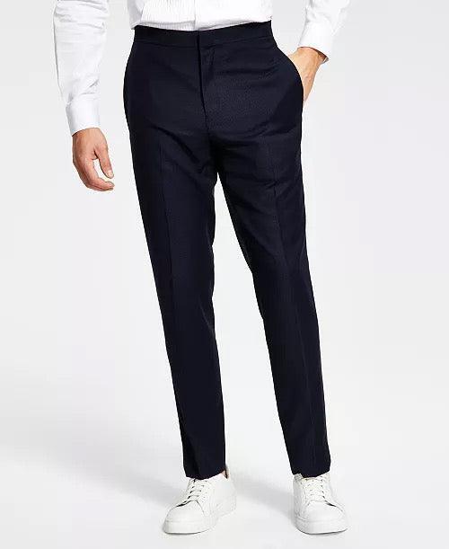 Alfani Mens Slim Fit Navy Blue Tuxedo Dress Pants 29 X 30 NEW $135 MDZOPQBZ0030