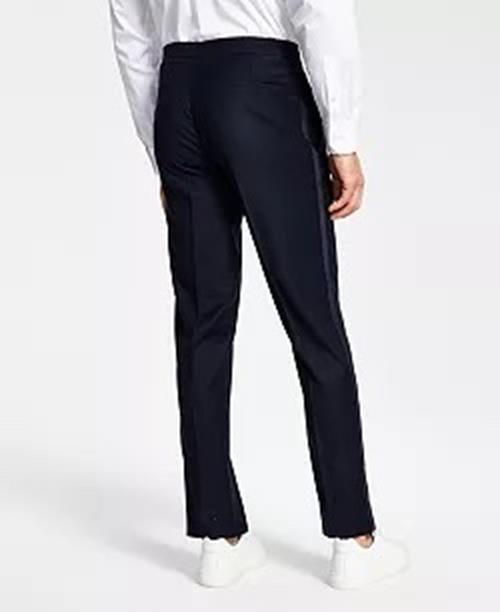 Alfani Mens Slim Fit Navy Blue Tuxedo Dress Pants 29 X 30 NEW $135 MDZOPQBZ0030