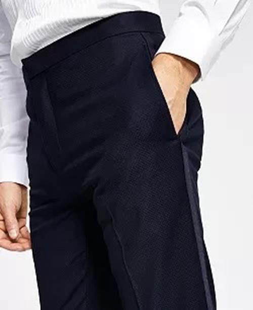 Alfani Mens Slim Fit Navy Blue Tuxedo Dress Pants 29 X 30 NEW $135 MDZOPQBZ0030