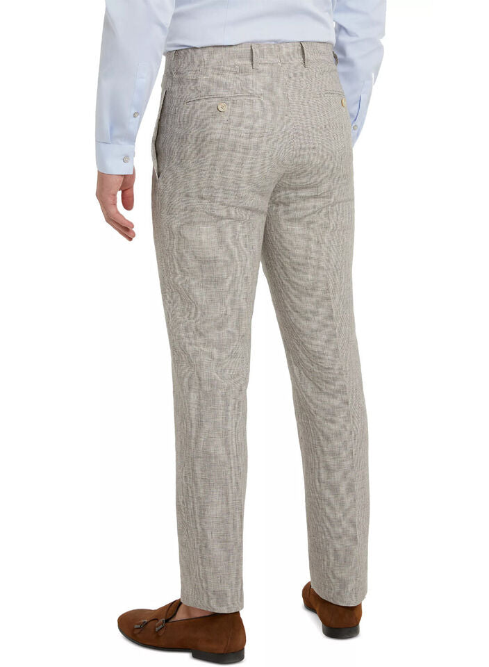 Tallia Men's Slim Micro Houndstooth Dress Pants 30 X 30 NEW $175 VVNEPW7Y0050