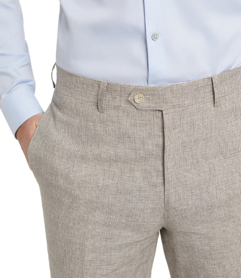 Tallia Men's Slim Micro Houndstooth Dress Pants 30 X 30 NEW $175 VVNEPW7Y0050