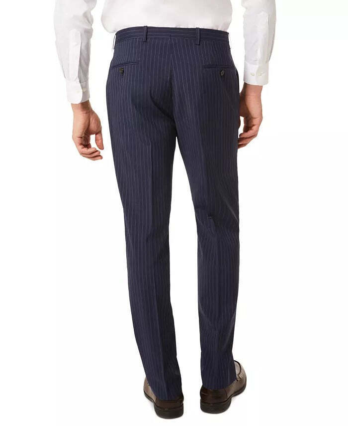 Ralph Lauren Mens Classic-Fit Wool Suit Pants Navy 30 X 30 NEW $190 EDDWPALZ0632