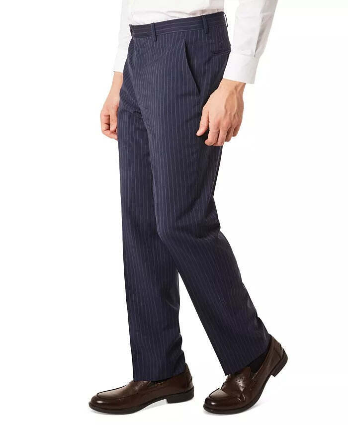 Ralph Lauren Mens Classic-Fit Wool Suit Pants Navy 30 X 30 NEW $190 EDDWPALZ0632