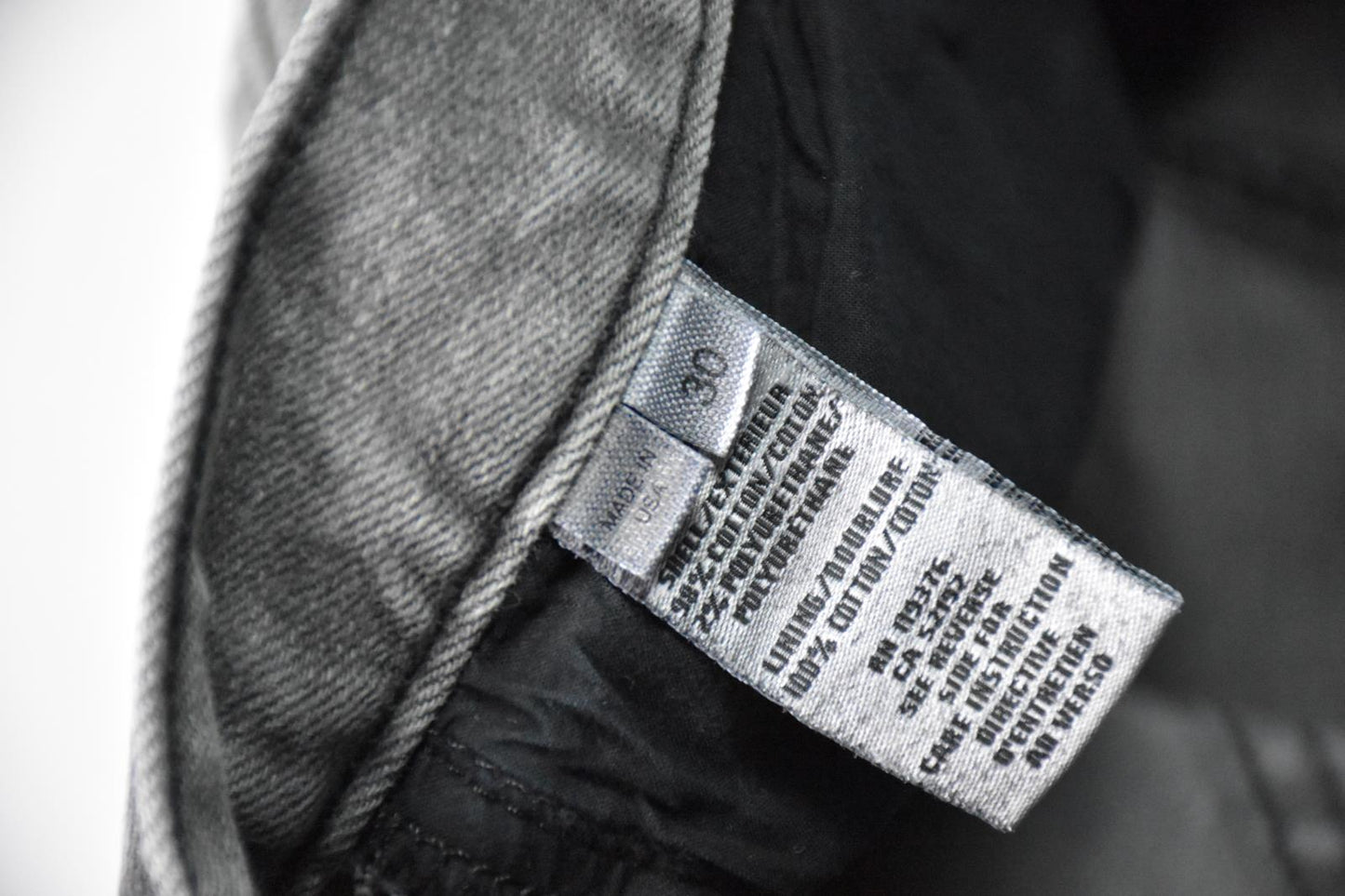 Helmut Lang Mens Slim Gray Jeans Size 30 X 29 MINT MADE IN USA