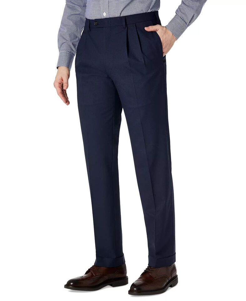 Ralph Lauren Mens Classic Fit Pleated Dress Pants 38 X 30 NEW $140 NIBBPCAXP003