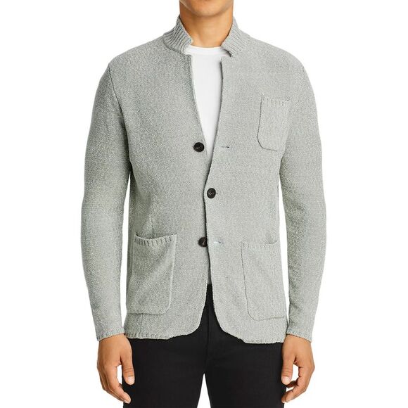 The Men's Store Men's Melange Knit Cardigan Sweater Jacket SZ L New $285