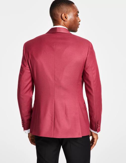 Alfani Men's Slim-Fit Tuxedo Jacket Dusty Rose 42 R NEW $360 TAR01Q7Z0040