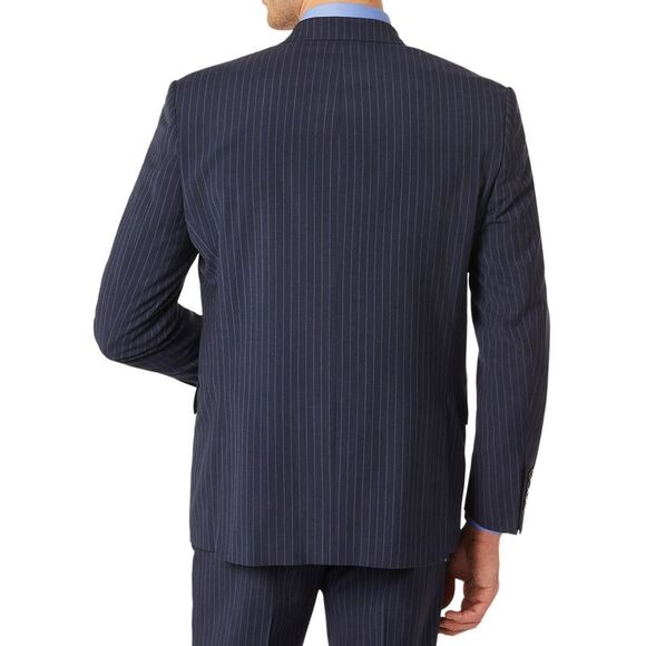 Ralph Lauren Mens Classic-fit Wool Stripe Suit Jacket 38 R New $450 LACA12AM0632