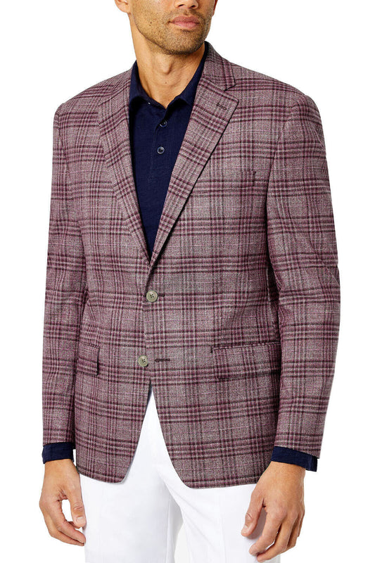 Ralph Lauren Mens Wool Silk Linen Classic-Fit Blazer Mauve 40 S NEW LETO12FA0716