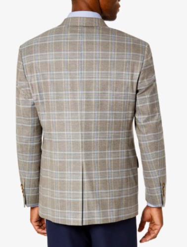 Ralph Lauren Men's UltraFlex Plaid Blazer Jacket 43 R NEW $295 LETO12NW0422