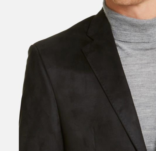 Ralph Lauren Mens Velvet Blazer Sport Coat Black 46 L NEW $295 LETO12BV0050