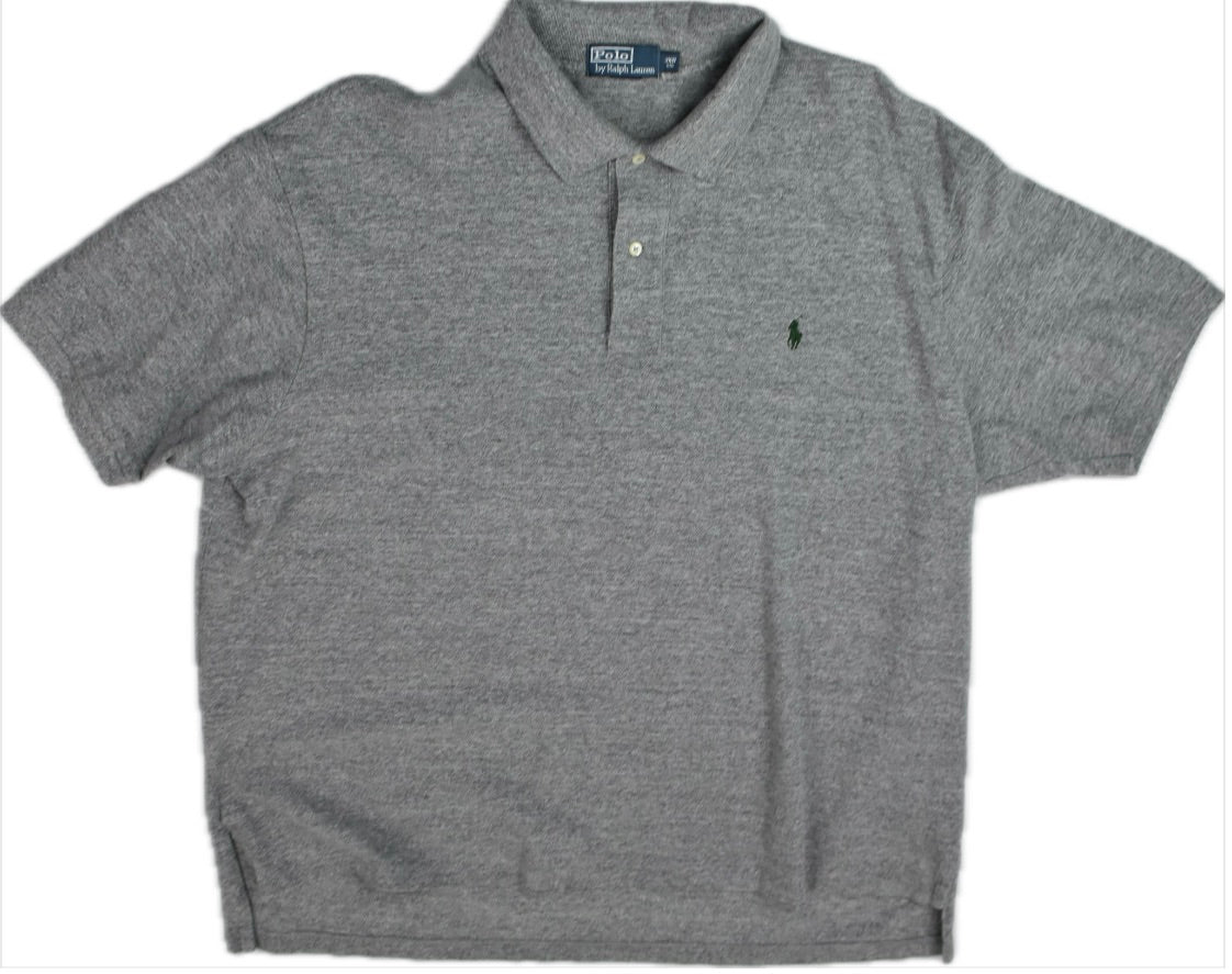 Polo Ralph Lauren Men's Gray Classic Fit Mesh Cotton Polo Shirt 3XB