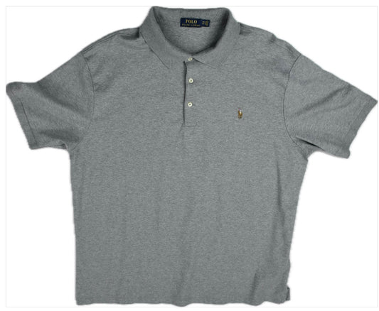 Polo Ralph Lauren Men's Gray Classic Fit Cotton Polo Shirt 2XB