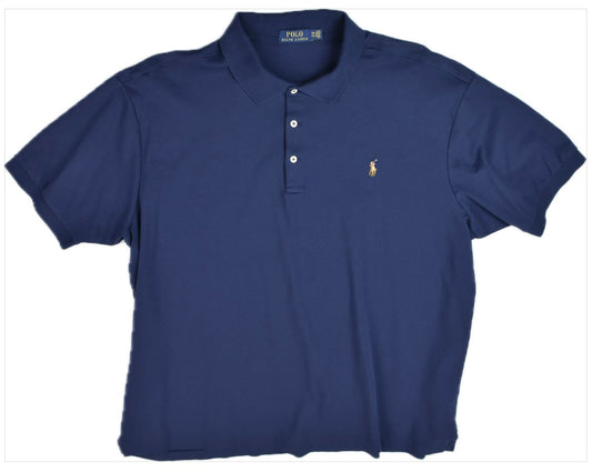 Polo Ralph Lauren Men's Navy Classic Fit Cotton Polo Shirt 2XB