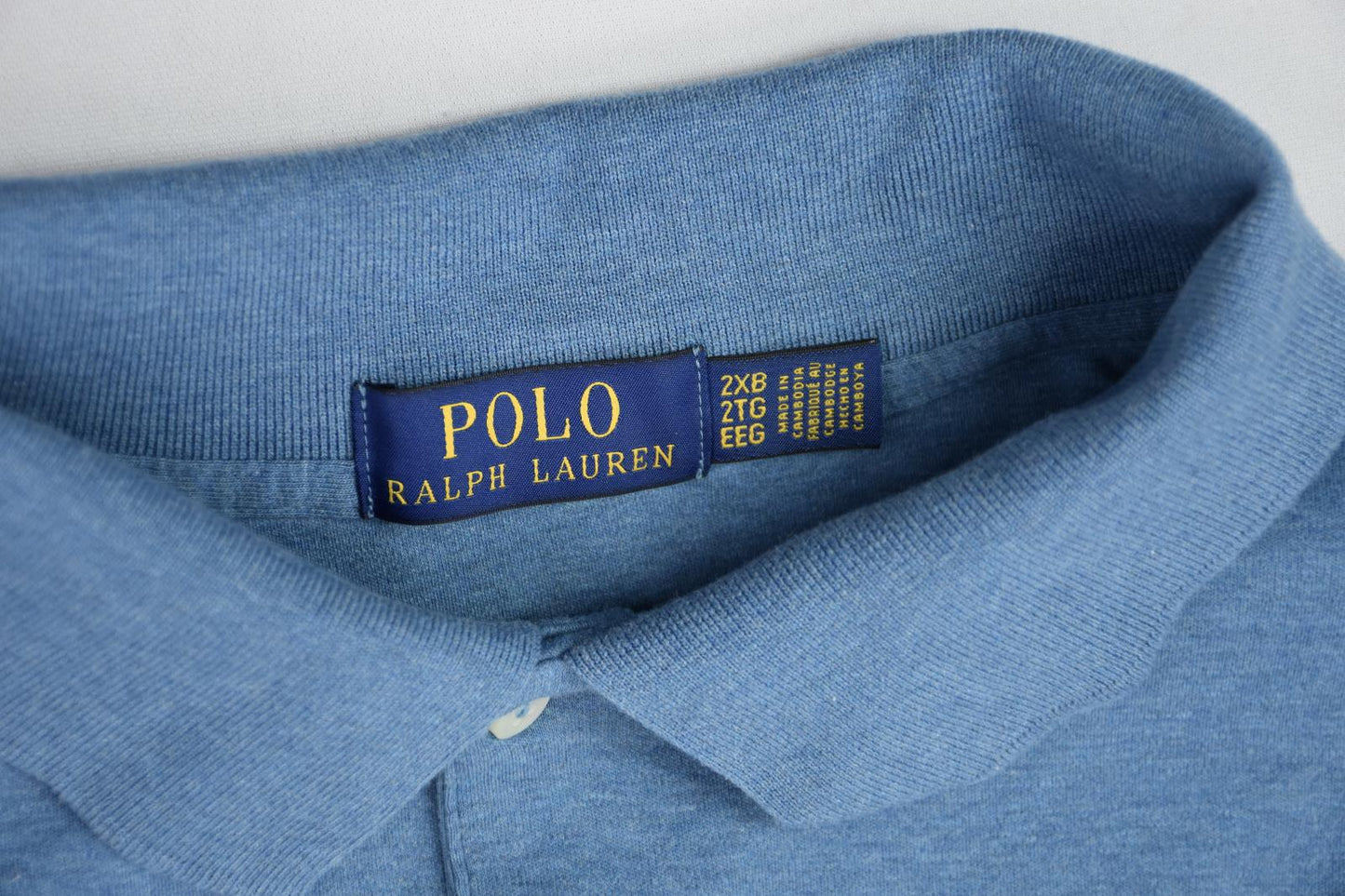 Polo Ralph Lauren Men's Slate Blue Classic Fit Cotton Polo Shirt 2XB