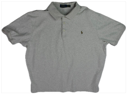 Polo Ralph Lauren Men's Oatmeal Classic Fit Cotton Polo Shirt 2XB