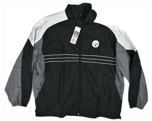 Pittsburgh Steelers Full Zip Windbreaker Men’s Size XXL NEW NFL Team Apparel