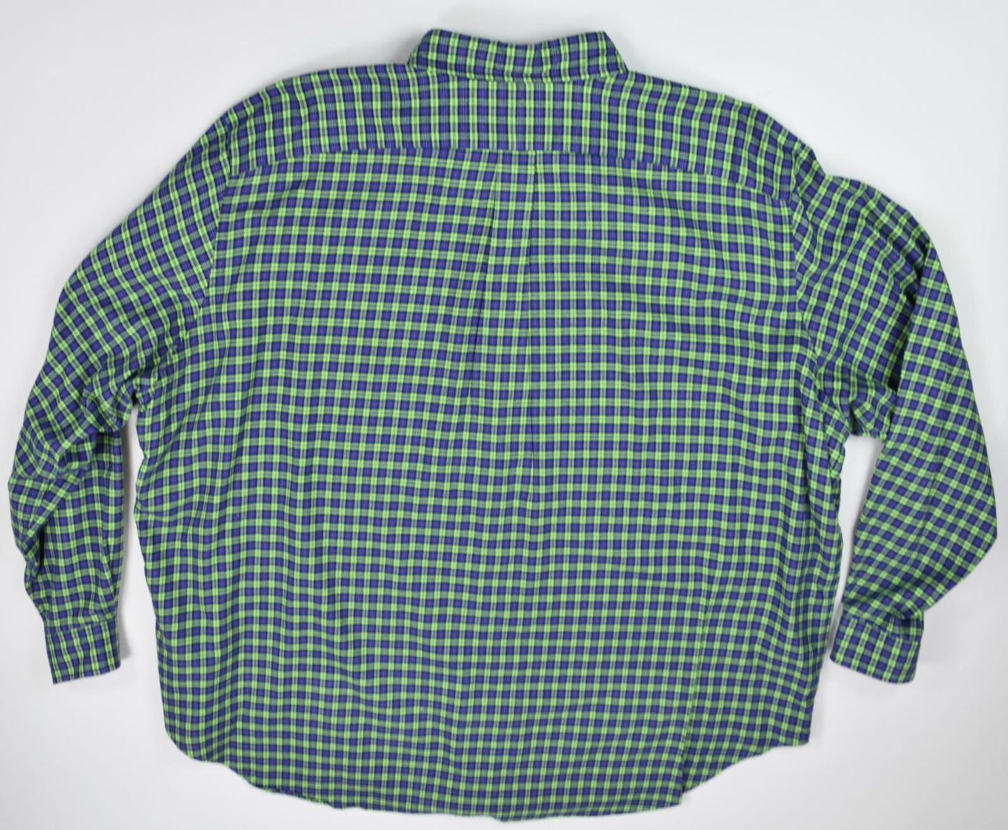 Polo Ralph Lauren Mens Green Multi Classic-Fit Shirt 3XB MINT