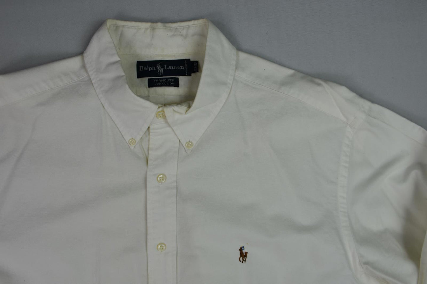 VINTAGE Polo Ralph Lauren Mens Yarmouth Shirt 17.5 WILL NEED TO BE CLEANED