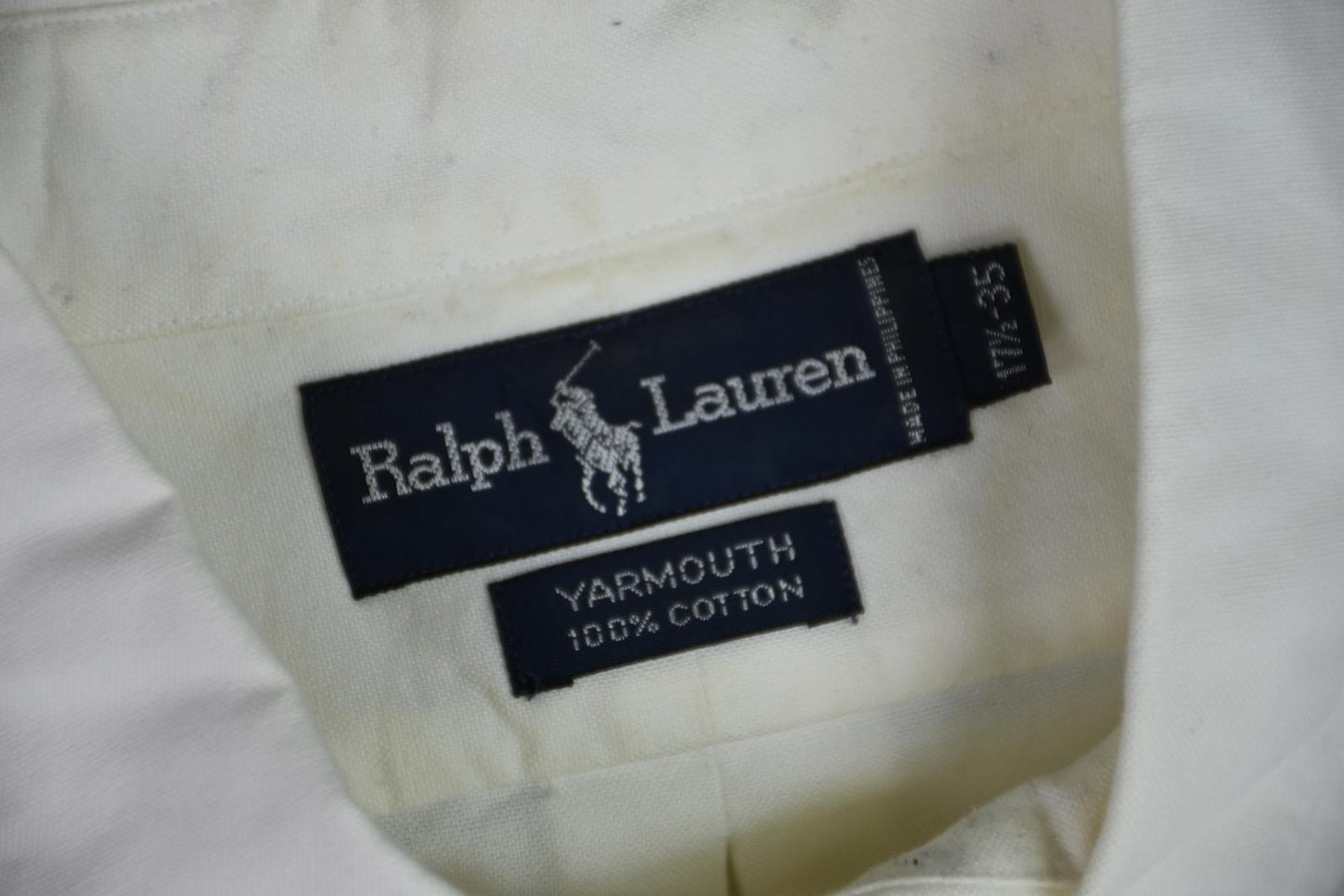 VINTAGE Polo Ralph Lauren Mens Yarmouth Shirt 17.5 WILL NEED TO BE CLEANED