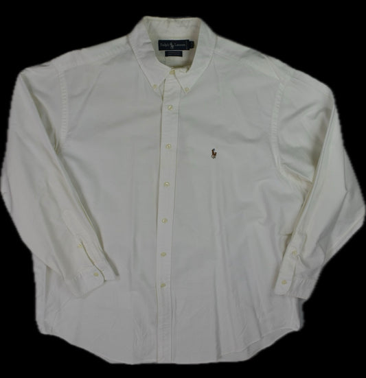 VINTAGE Polo Ralph Lauren Mens Yarmouth Shirt 17.5 WILL NEED TO BE CLEANED