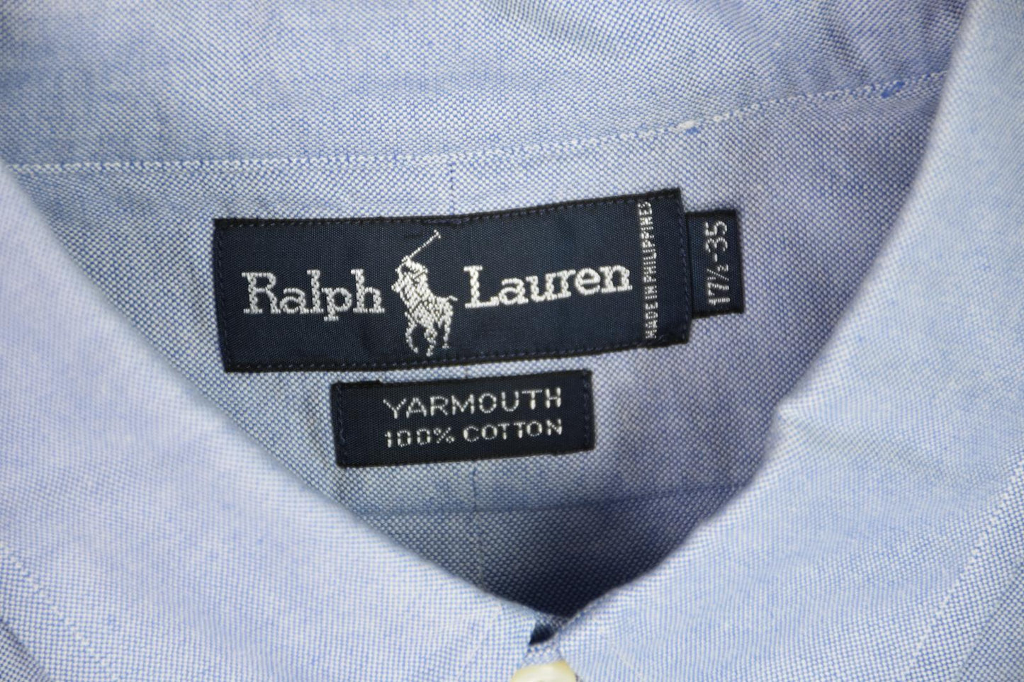 VINTAGE Polo Ralph Lauren Mens Yarmouth Shirt 17.5 WILL NEED TO BE CLEANED