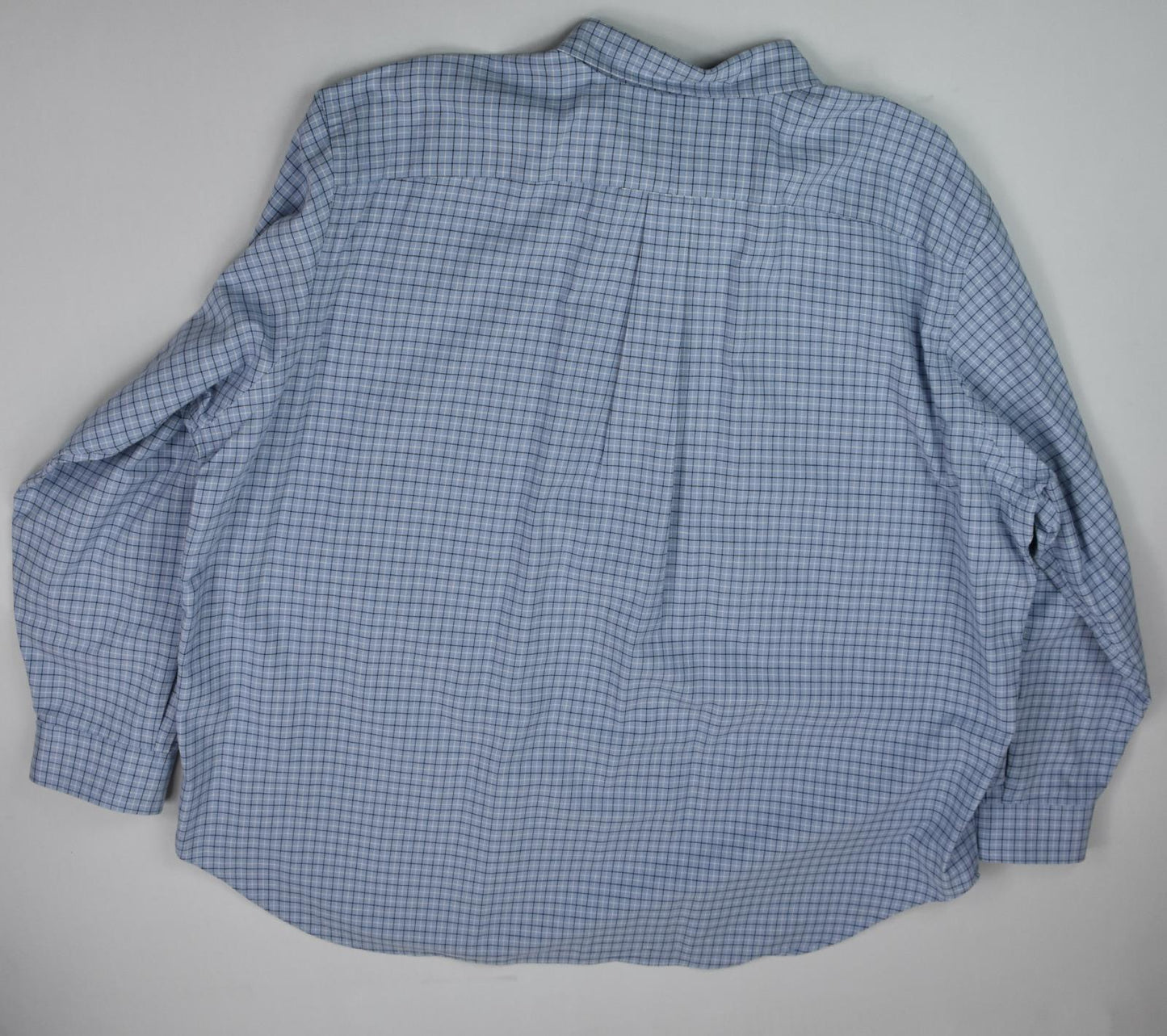 Polo Ralph Lauren Men's Blue White Multi Check Classic-Fit Shirt 3XB MINT